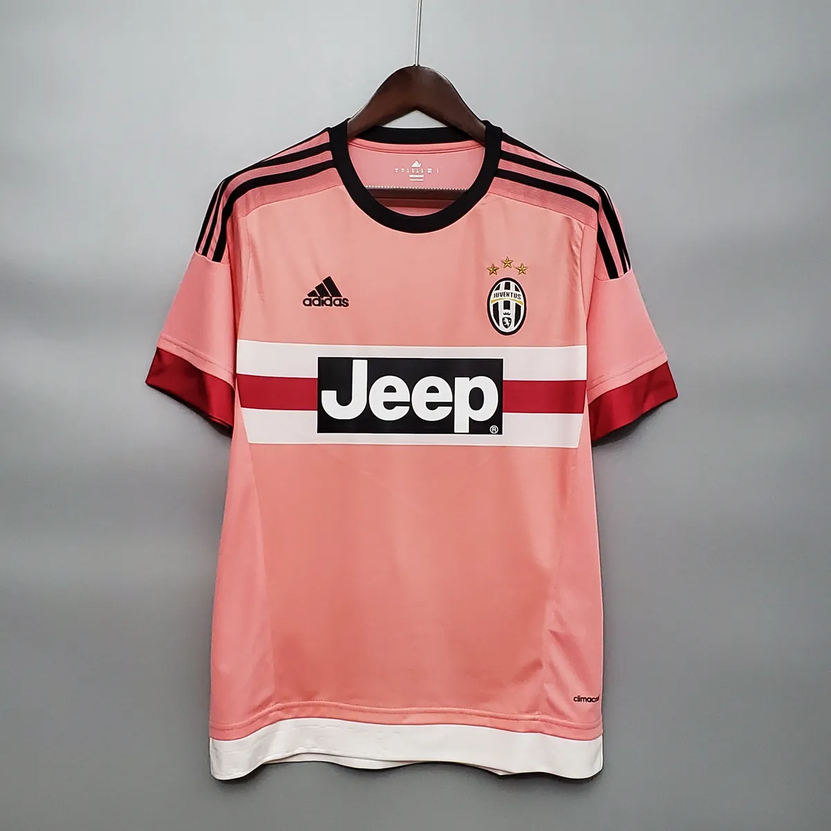 15-16 Juventus away pink Retro Football Jersey S-2XL 6