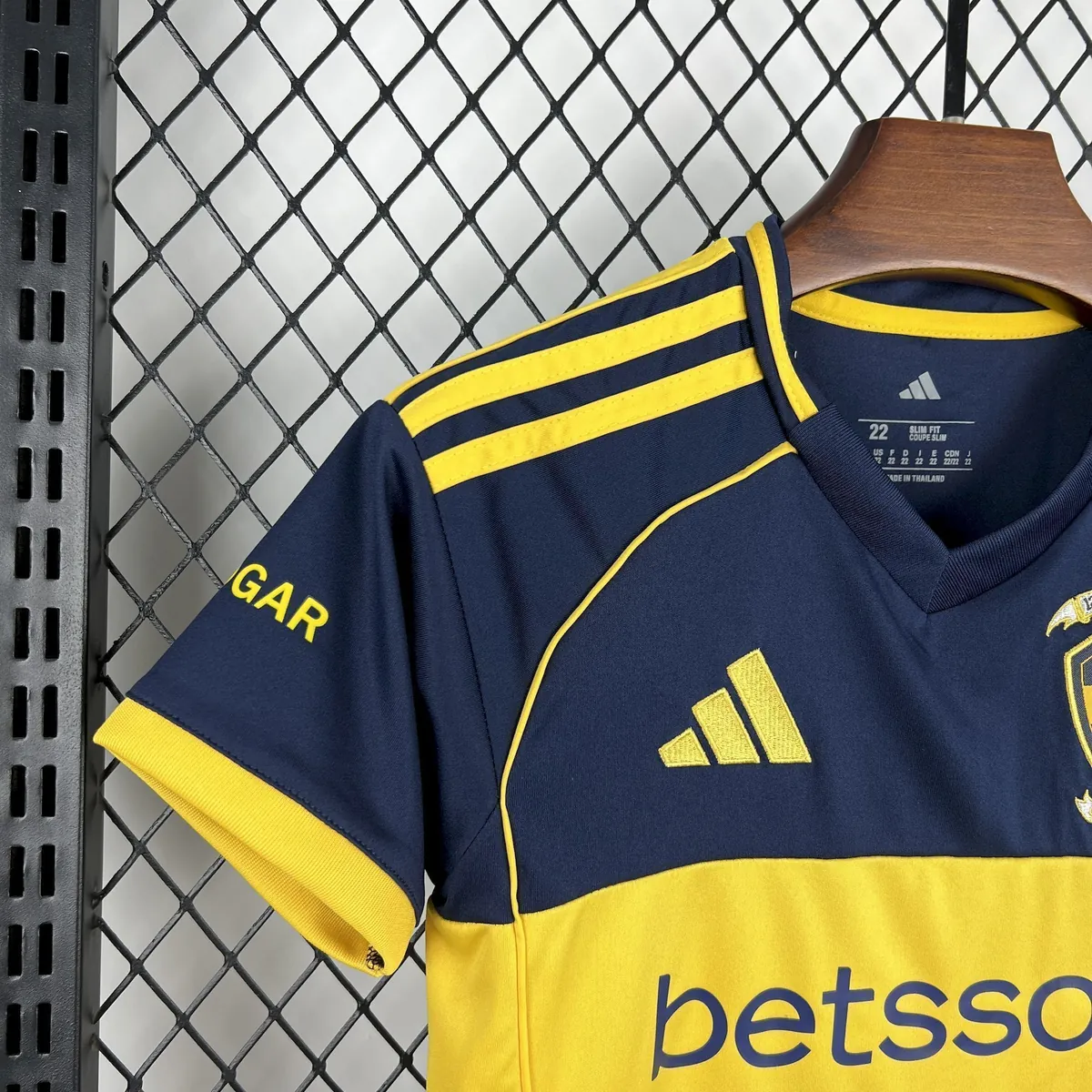 25-26 Boca Juniors Home Kids Kit Soccer Youth Apparels AAAAJersey Supply Yupoo 1