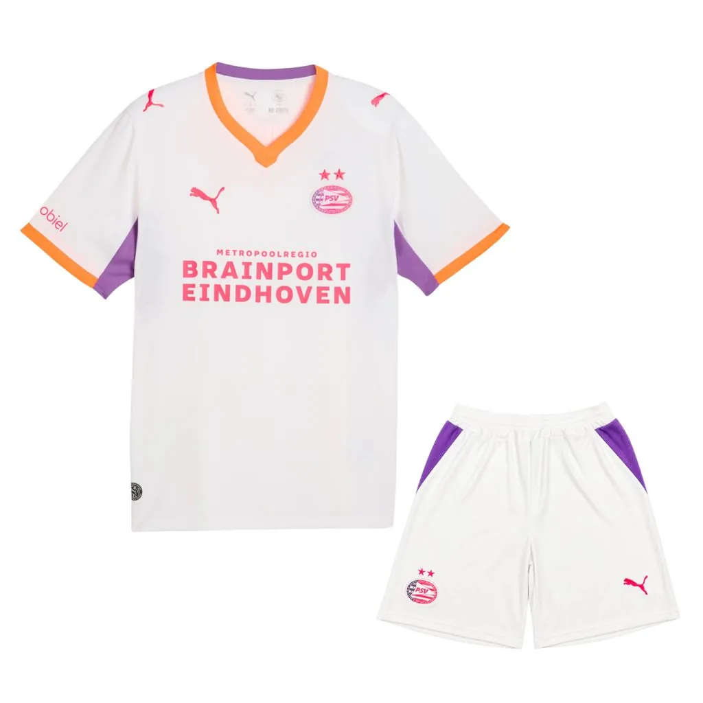26-27 PSV Eindhoven Away Kid Kits Youth Football Apparels AAAAJersey Supply Yupoo 4 1