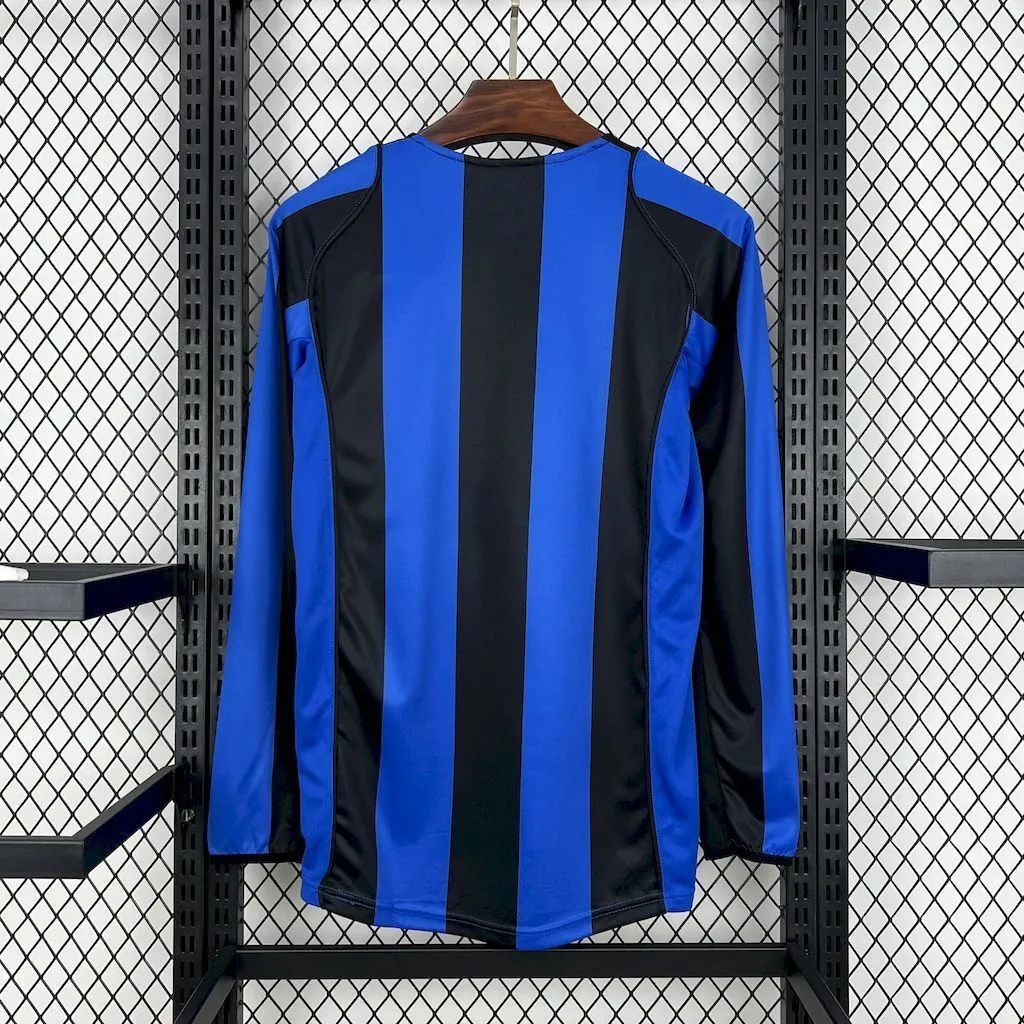 04-05 Inter Milan Home Retro Kit Long Sleeve Vintage Shirt AAAAJersey Supplier Yupoo 2