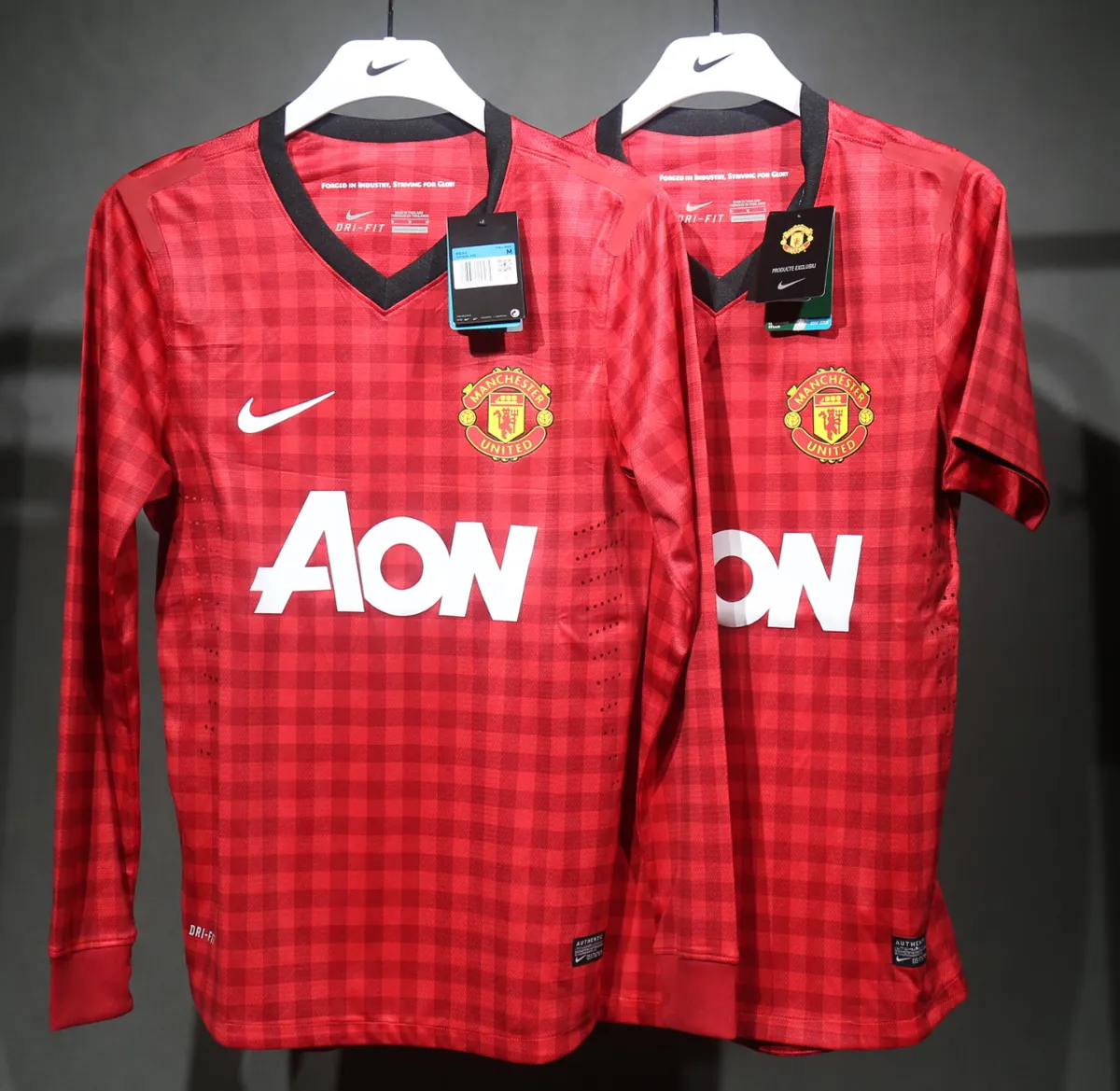 12-13 Manchester United Home Retro Kit Vintage Player Version Long Shirt AAAAJersey Dropship Yu 3