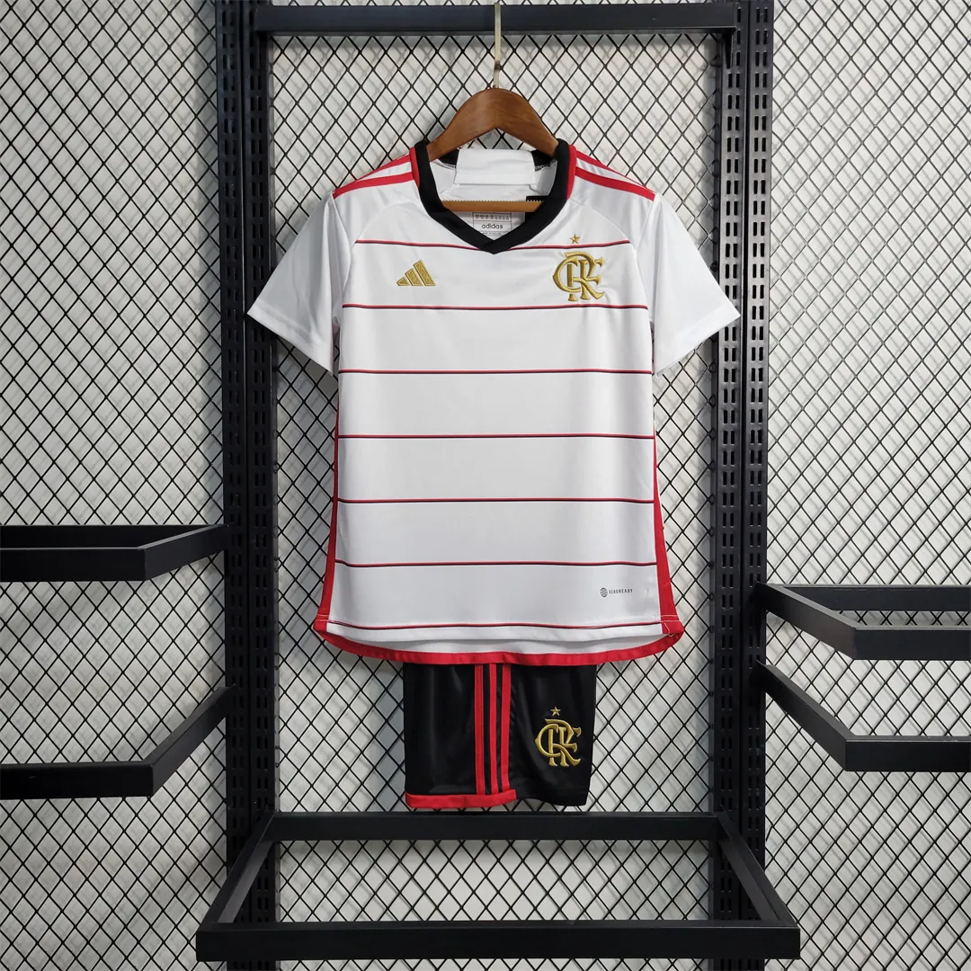 23-24 Flamengo away kids kit 8