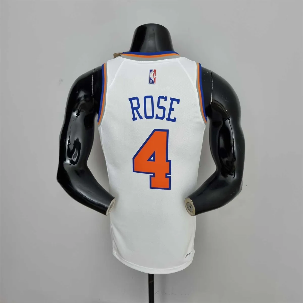 75th Anniversary Ross #4 New York Knicks White NBA Jersey 1