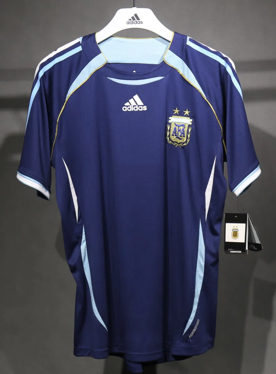 2006 Argentina Away World Cup Retro Kit Vintage Player Version Sino Shirt AAAAJersey Dropship Y 4