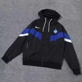 24-25 Inter Milan Black Windbreaker Hoodie Jackets Football AAAAJersey Supplier 2