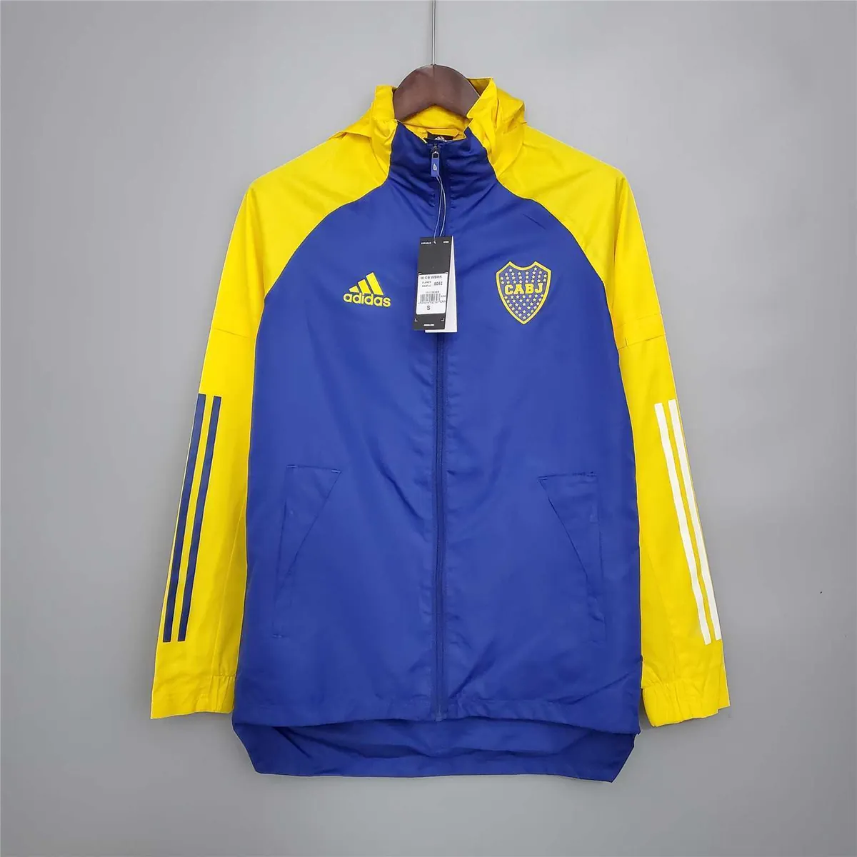 20-21 Boca Juniors Blue and Yellow Windbreaker 8