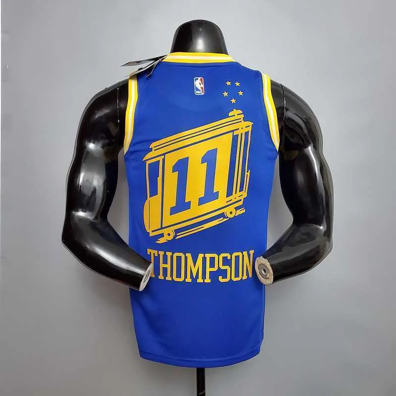 Tram version THOMPSON#11 Golden State Warriors blue 1