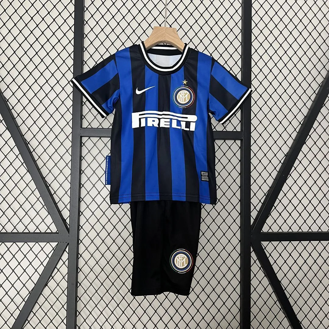 09-10 Inter Milan Home Retro Kids Kits Children Shirt Soccer Jersey Yupoo 10