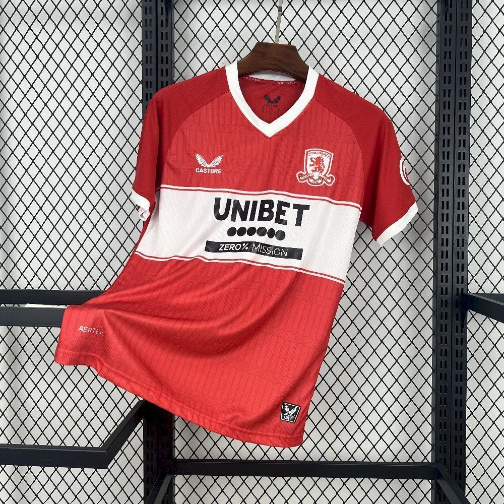 25-26 Middlesbrough Home Kit Football T-Shirt Sports Uniforms AAAAJersey Supply Yupoo 6