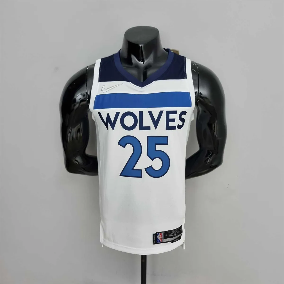 75th Anniversary Minnesota Timberwolves Rose #25 Royal White NBA Jersey 9