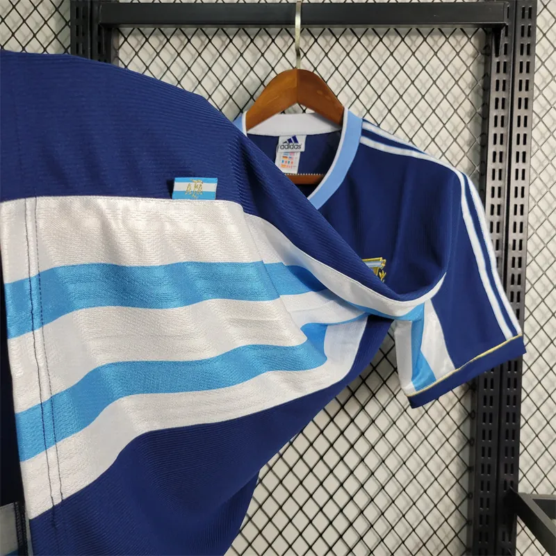 1998 Retro Argentina away size S-XXL Soccer Jersey 6