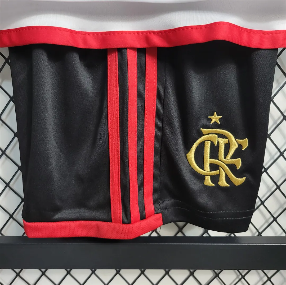 23-24 Flamengo away kids kit 3