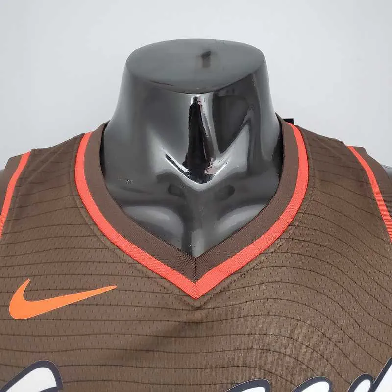 2021 ANTHONY#00 Trail Blazers City Edition Brown 5