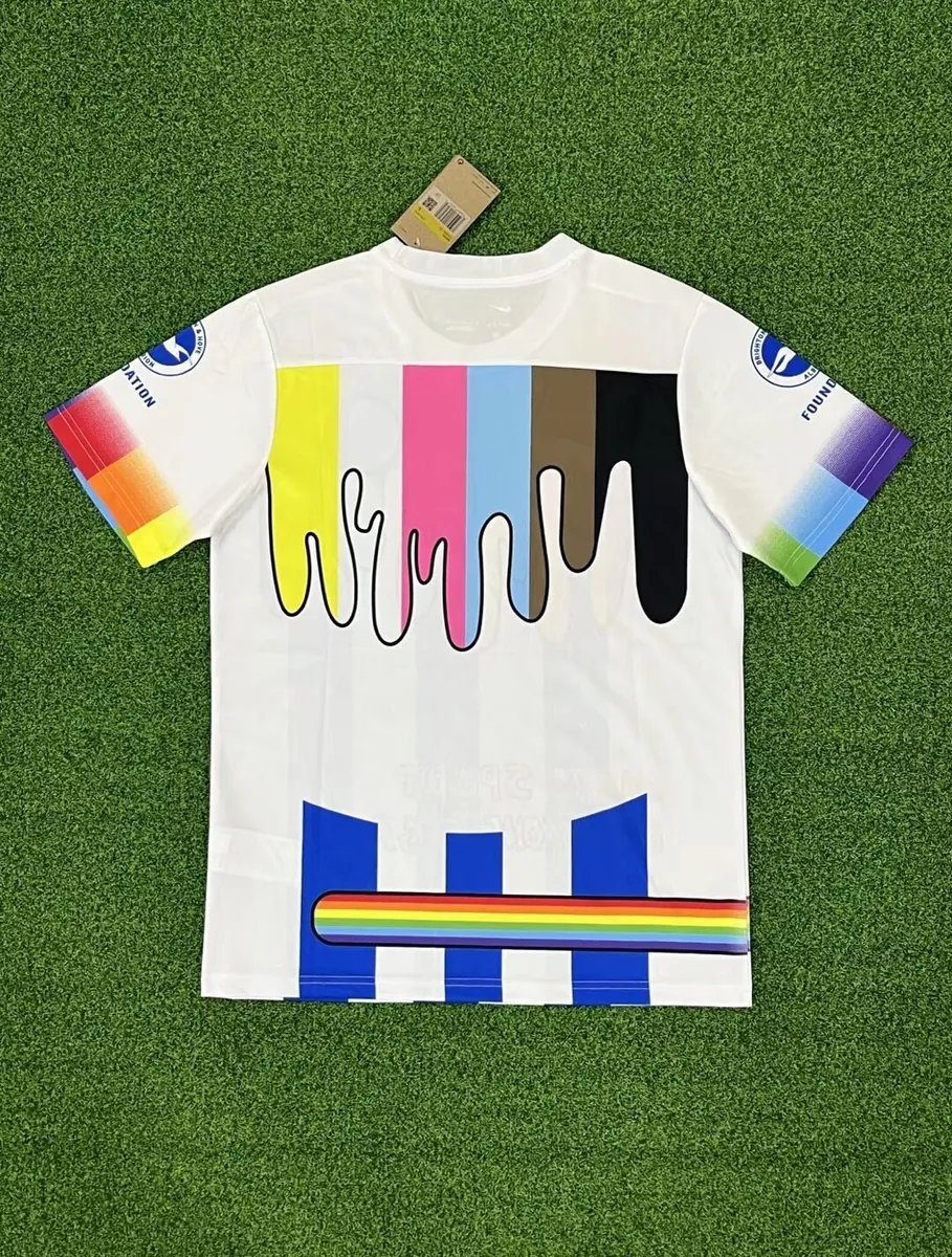 23-24 Brighton Rainbow Laces Pre-Match Size-S-4XL Jersey Yupoo 1