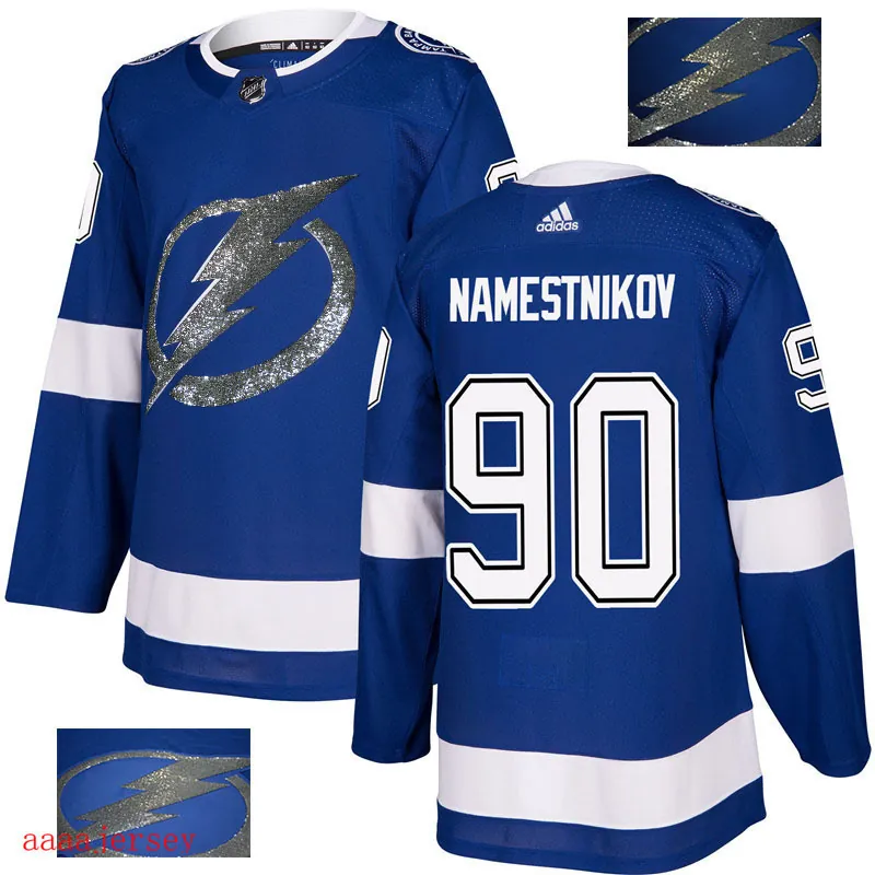 2018 Tampa Bay Lightning ice hockey jersey M-3XL 坦帕湾闪电队时尚亮片款冰球服 8