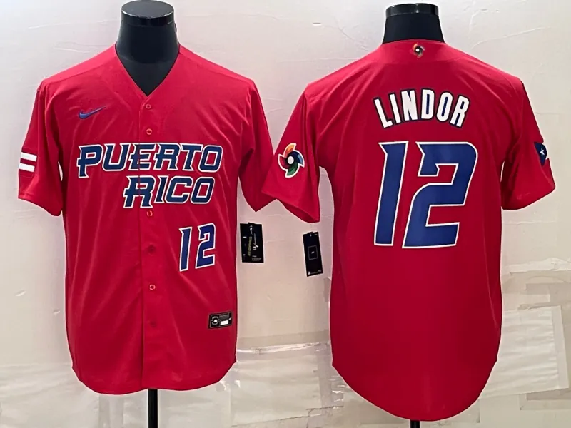 Puerto Rico 2023 World Cup Baseball Jerseys 16