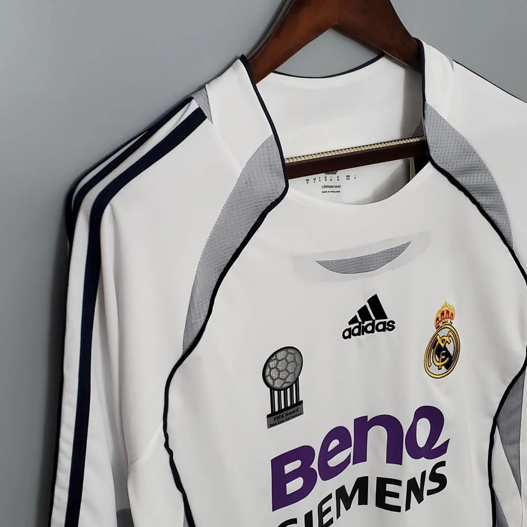 06-07 Real Madrid home long sleeve 3