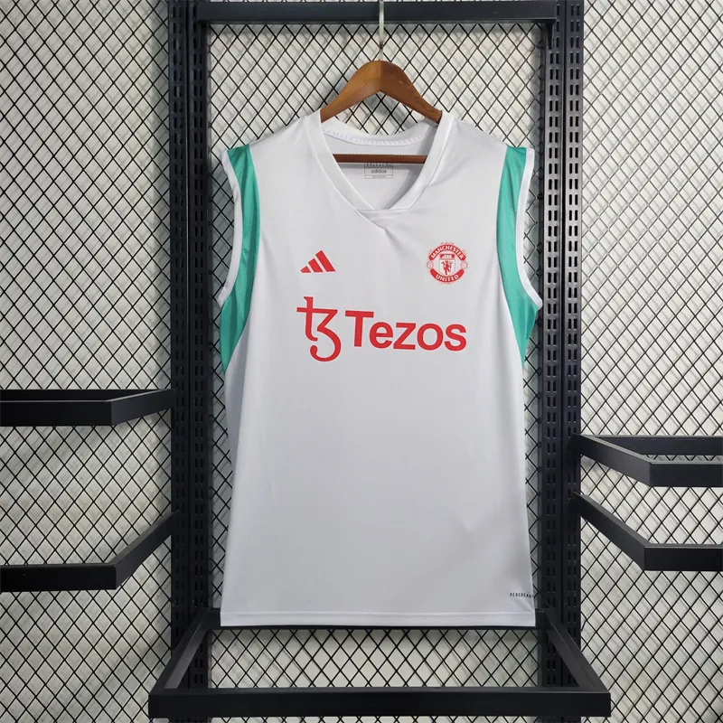 23-24 Manchester United White Training Vest Size S-XXL 10
