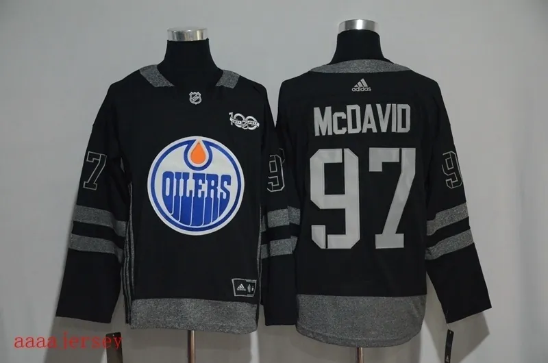 Edmonton Oilers 100 anniversary ice hockey jersey M-3XL 埃德蒙顿油人队100周年纪念版冰球服 2