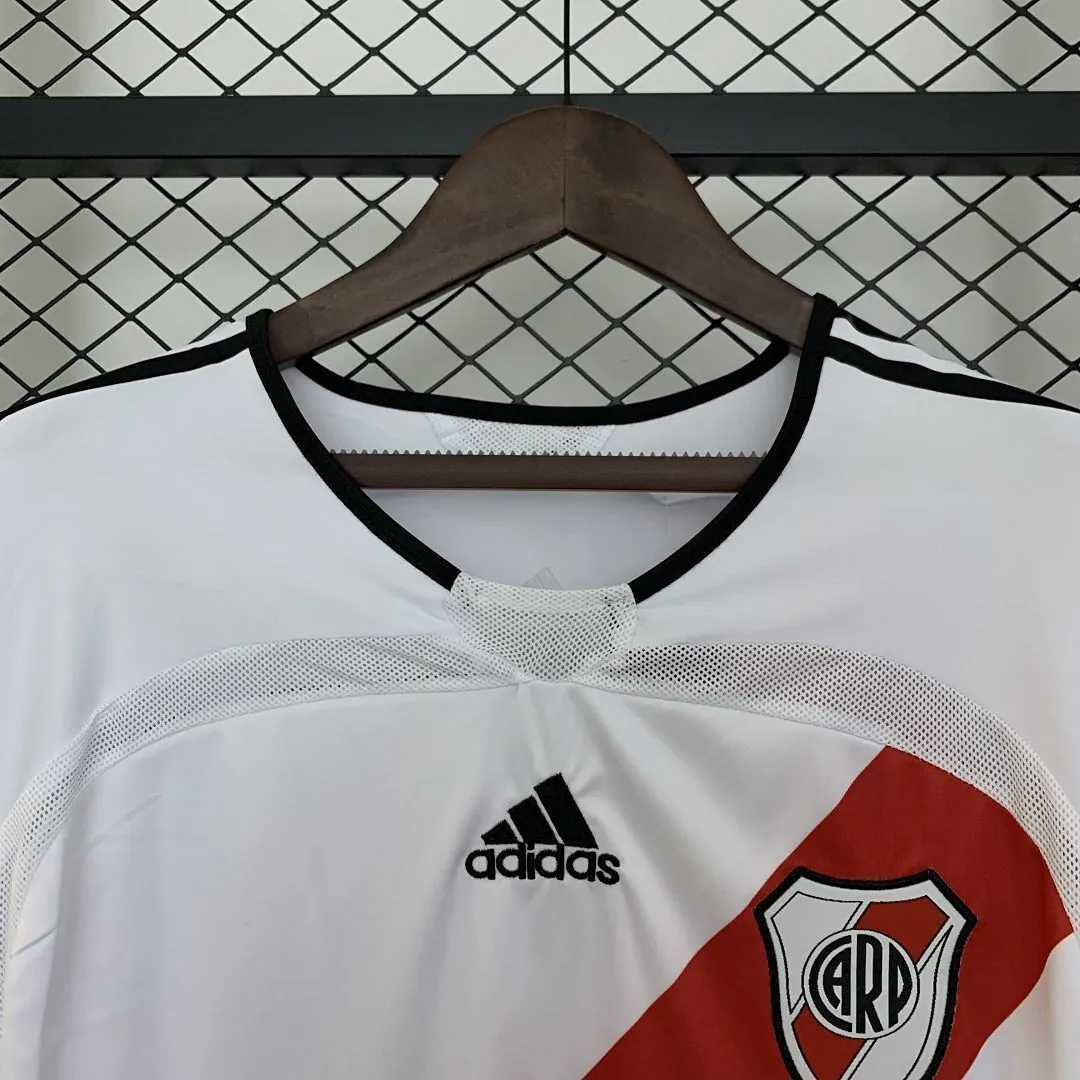 06-07 River Plate Home Retro Long Sleeve Kit Vintage Shirt AAAAJersey Dropship Yupoo 1