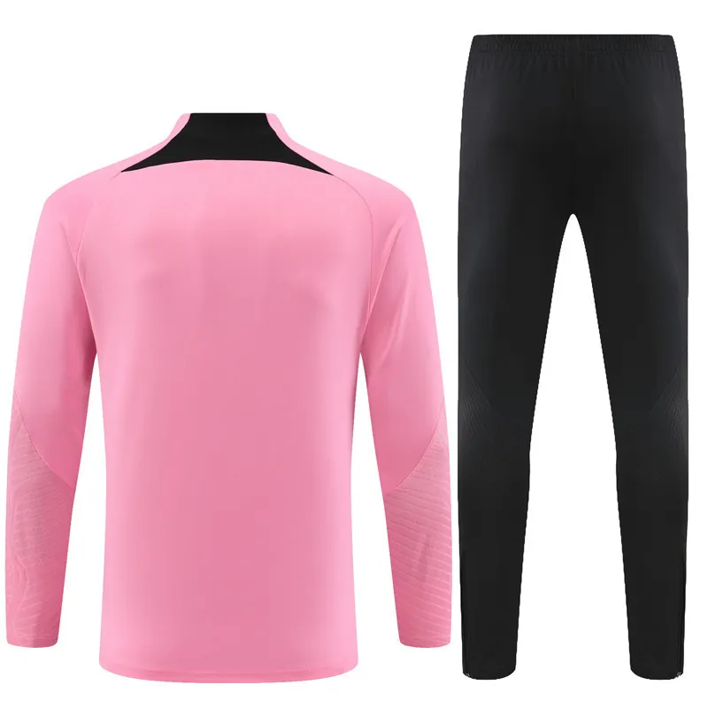 23-24 PSG Training Suits Long Sleeve Pink Kits Cheap Jerseys Yupoo 3
