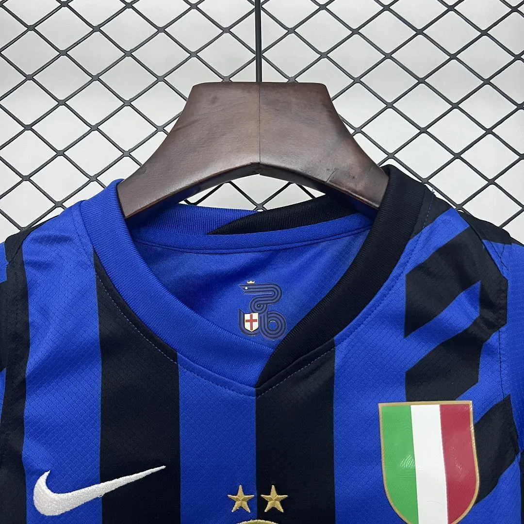 24-25 Inter Milan Home Kid Kits Youth Apparels Football AAAAJersey Yupoo 1
