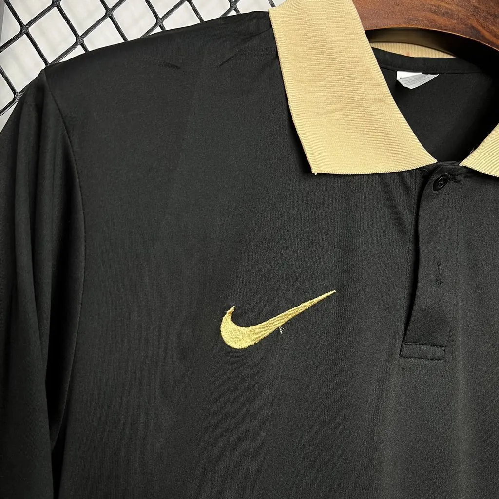 24-25 Barcelona Black Polo Shirt Soccer Uniforms Soccer AAAAJersey Yupoo 3