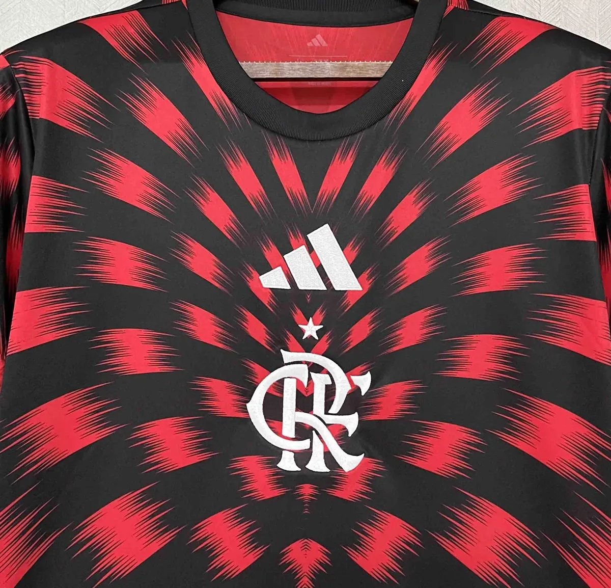 25-26 Flamengo Pre-Match Red Kit Soccer T-Shirt AAAAJersey Supplier Yupoo 5