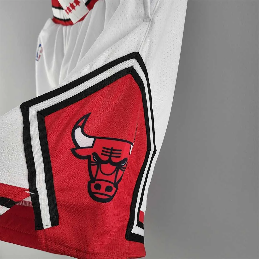 Chicago Bulls white NBA shorts 1