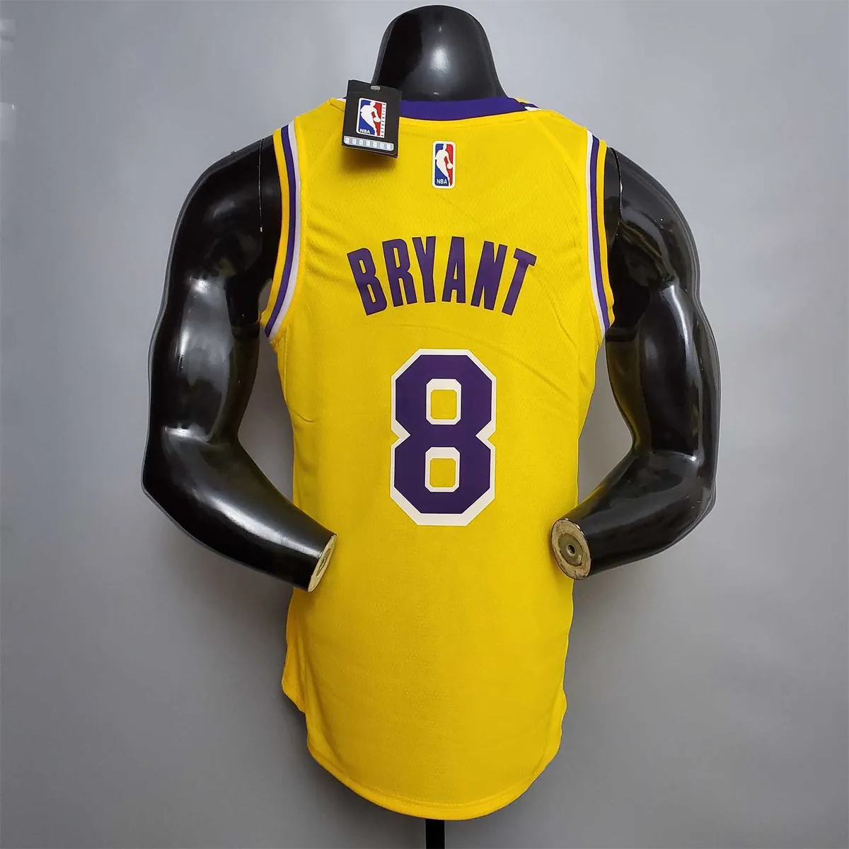 Bryant #8 Lakers Commemorative Edition Round neck yellow1684437008000 5