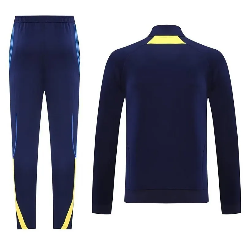 25-26 Boca Juniors Navy Football Tracksuits Long Jacket Suits 2