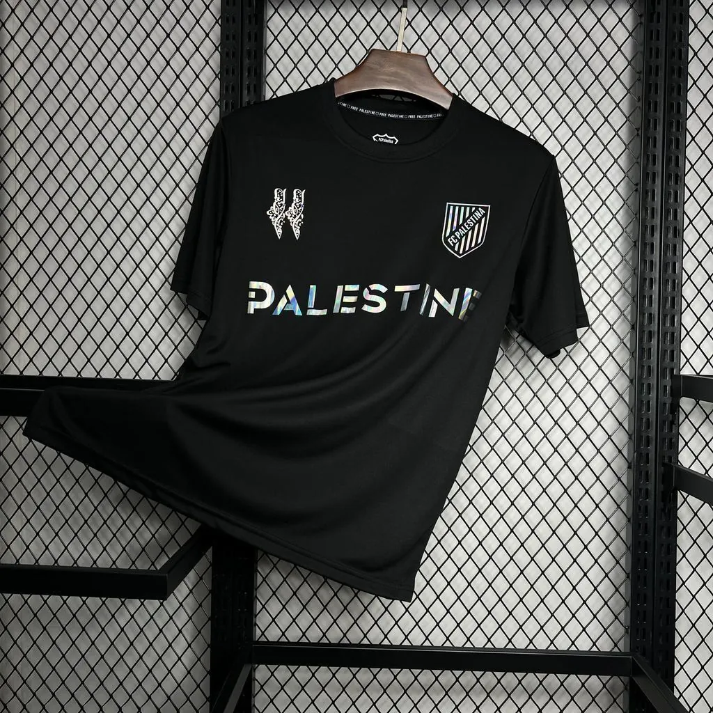 2024 Palestina Black Special Edition Kit Soccer Apparels Sport AAAAJersey Yupoo 1