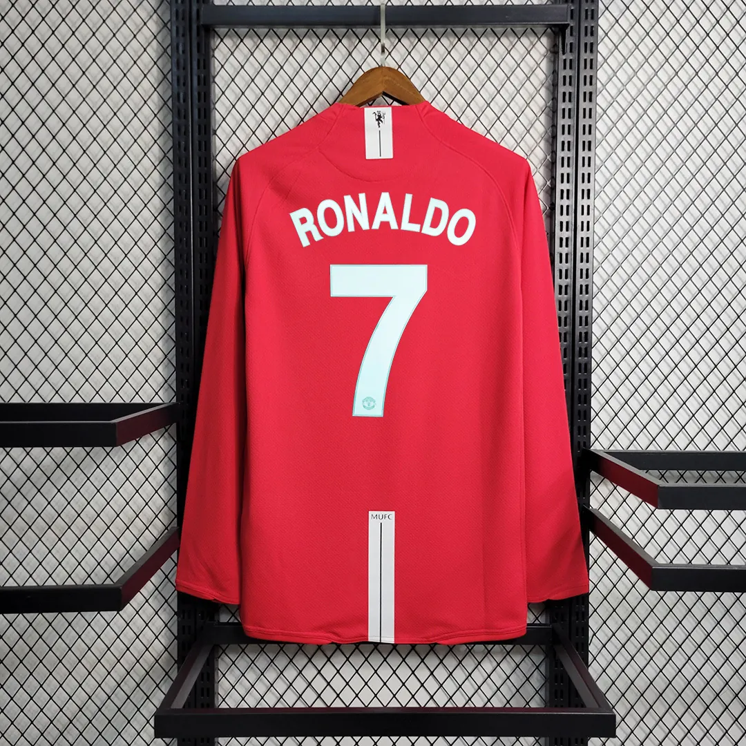 07-08 Manchester United home Long Sleeve 13