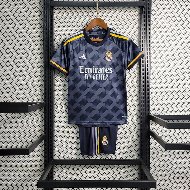 23-24 KIDS Real Madrid away size 16-28 Soccer Jersey 7