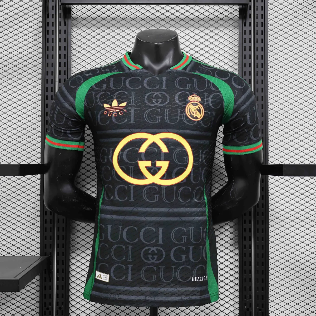 24-25 Real Madrid x Gucci Joint Special Edition Player Version Shirt Soccer AAAAJersey Yupoo 3