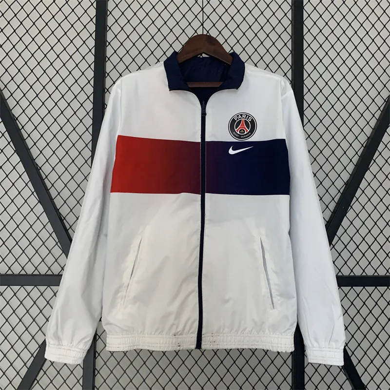 23-24 PSG reversible windbreaker white 1