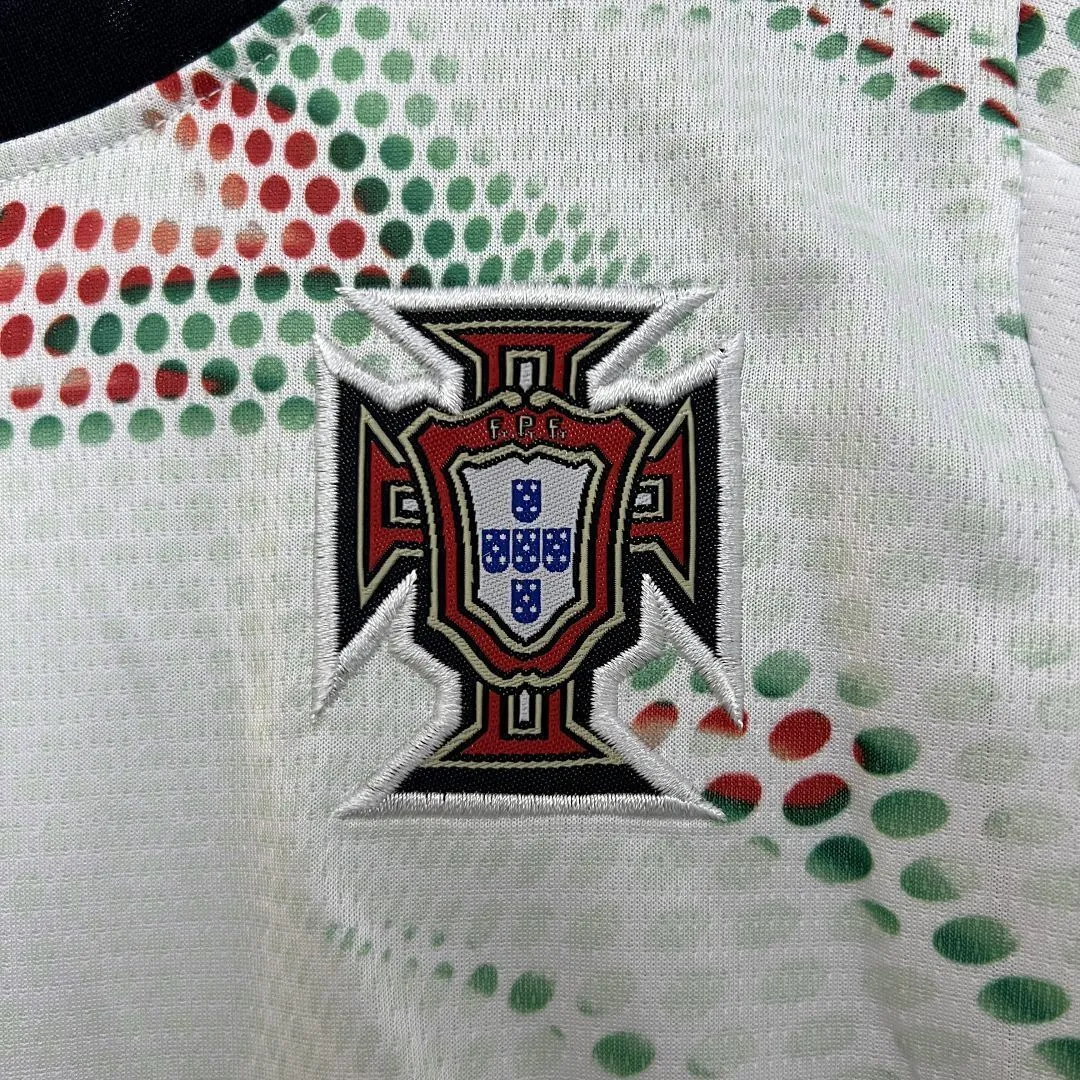 2025 Portugal Away Kid Kits Long Sleeve Youth Apparels AAAAJersey Dropship Yupoo 5