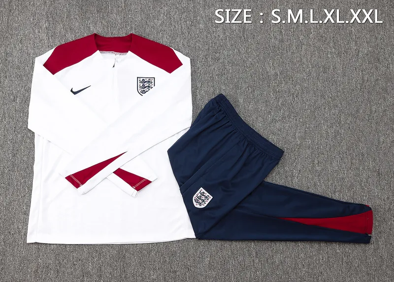 2024 England Long Sleeve Training Suit Football Shirts 1