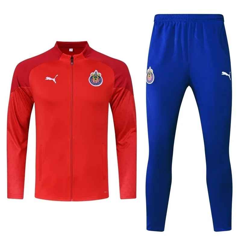 23-24 Chivas Guadalajara Training Suits Red Long Sleeve Jackets Cheap Jerseys Yupoo 2