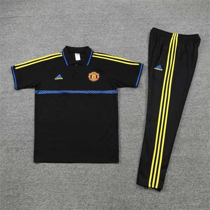 Manchester United Polo black and yellow-three sides 7