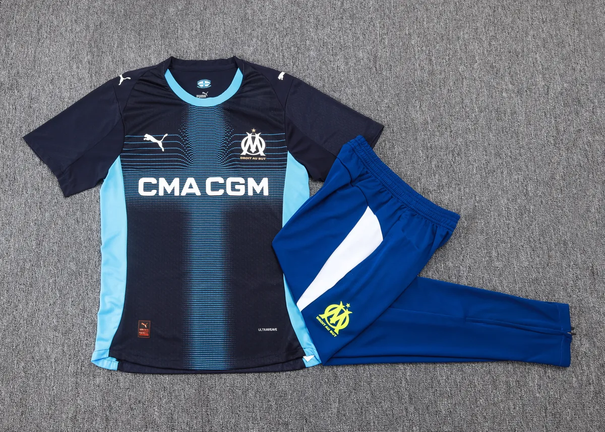 25-26 Marseille Away Player Version Training Kits Football Tracksuits 2