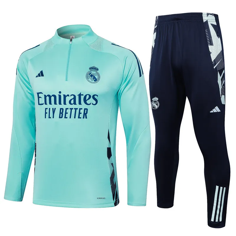 24-25 Real Madrid Long Sleeve Training Suit Football Shirts 3