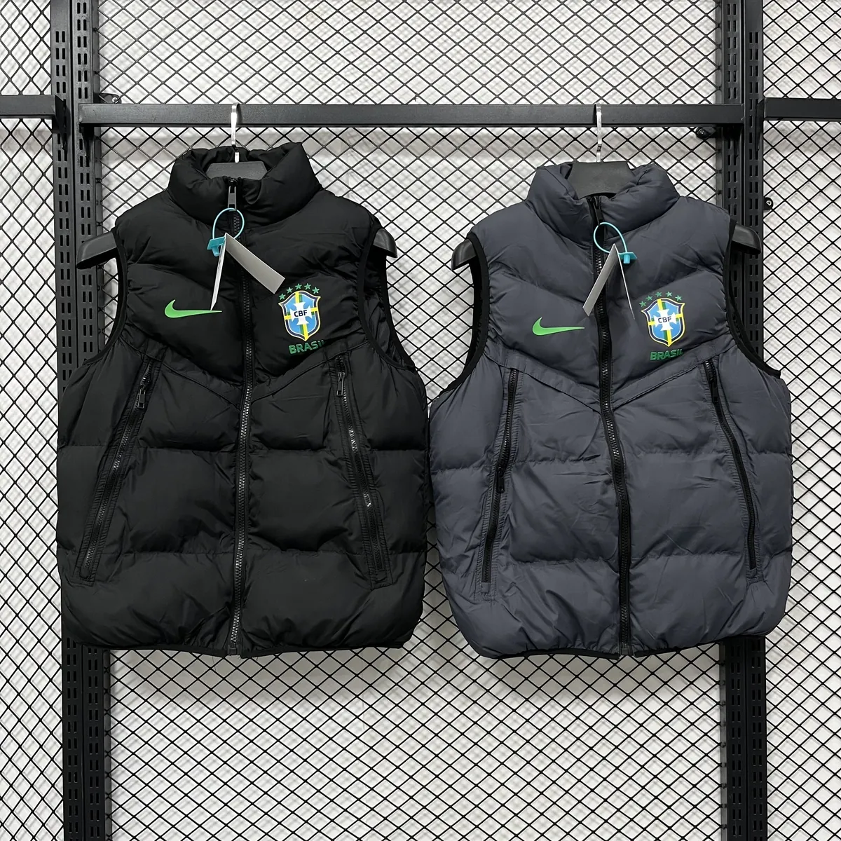25-26 Brazil Vest Kit Soccer Windbreaker AAAAJersey Supply Yupoo 4