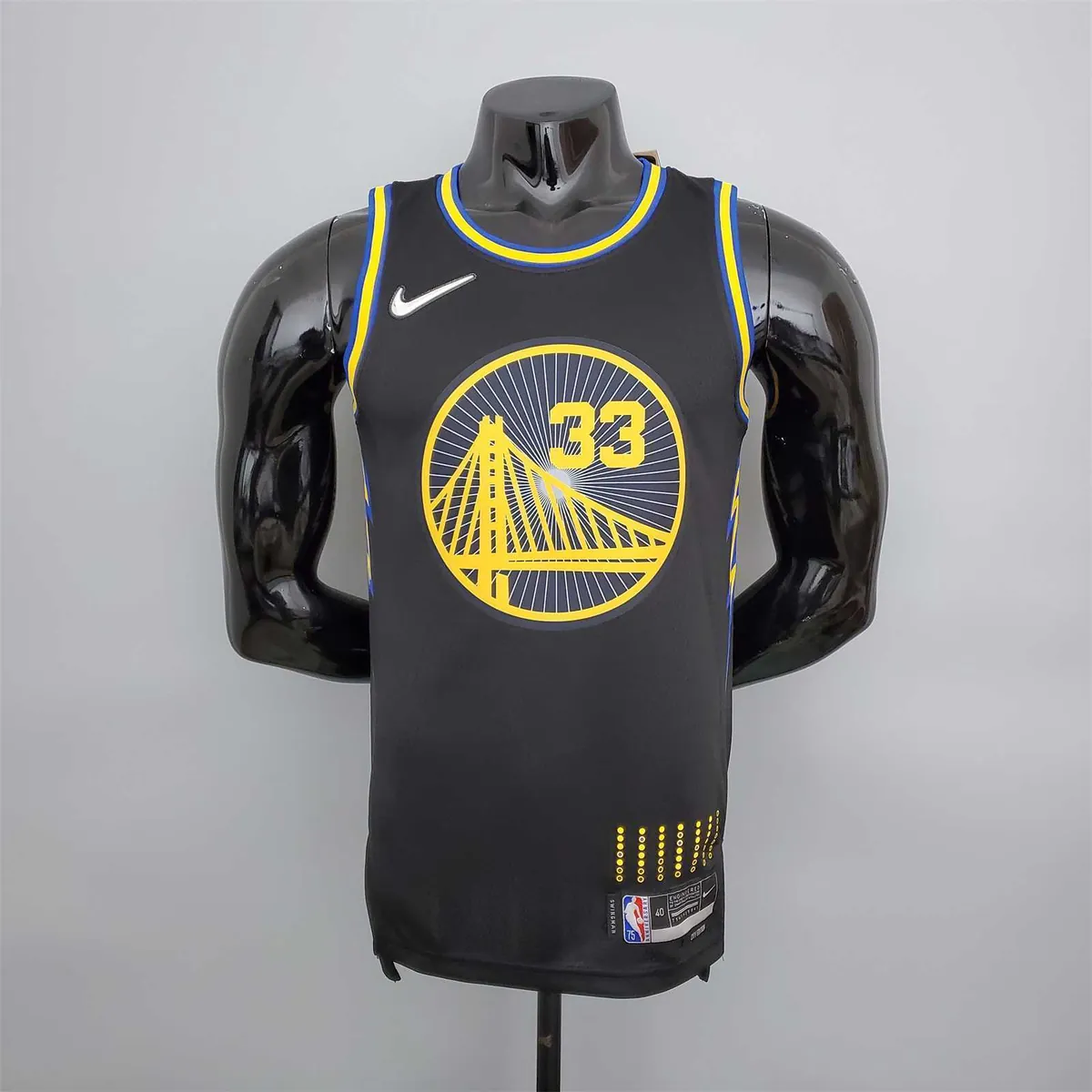2022 75th Anniversary Wiseman#33 Warriors City Edition Black 9