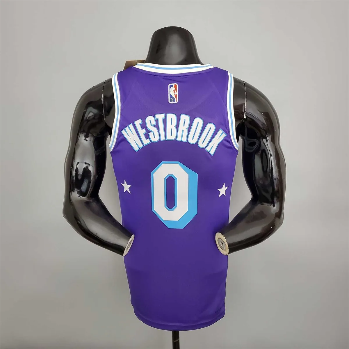 2022 75th Anniversary WESTBROOK#0 Lakers City Edition Purple 4