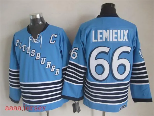 Pittsburgh Penguins retro ice hockey jersey M-3XL 匹兹堡企鹅队复古冰球服 1