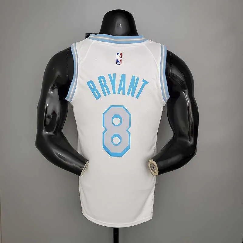 New Lakers Bryant #8 Crew Neck Retro Limited Edition White 4