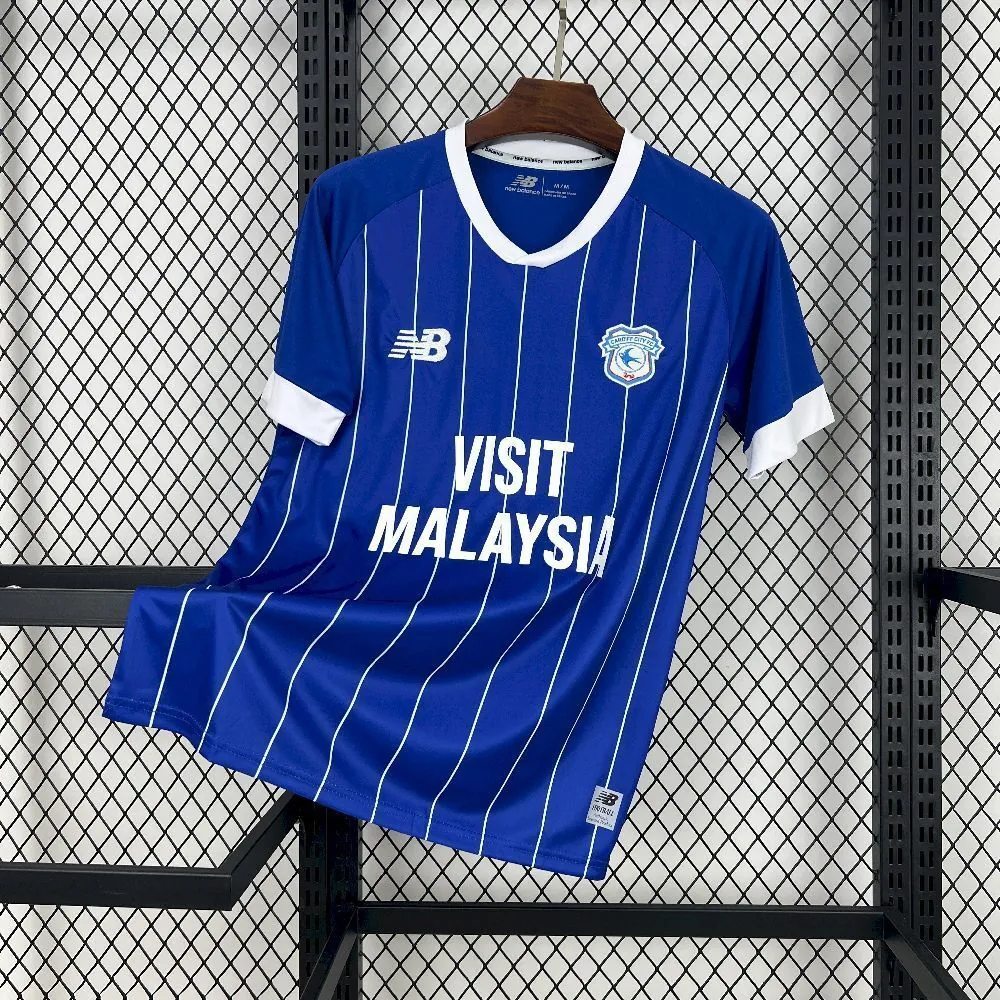 25-26 Cardiff City Home Kit Sport Football Blue T-Shirt AAAAJersey Supplier Yupoo 6