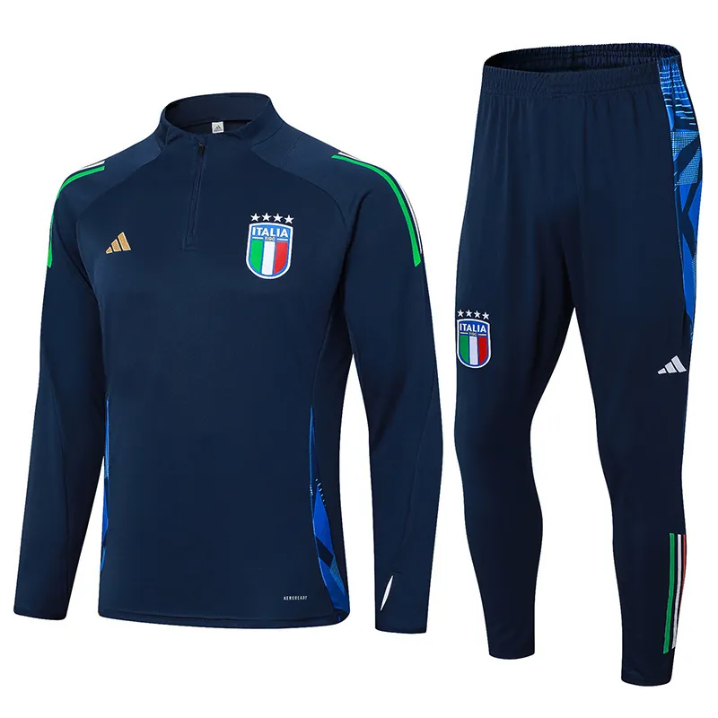 2024 Italy Long Sleeve Training Suit Football Shirts 3