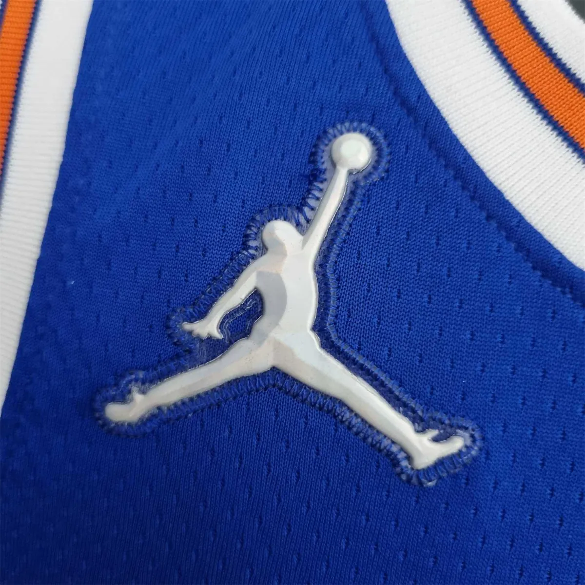 75th Anniversary Ross #4 New York Knicks Jordan Limited Blue NBA Jersey 1